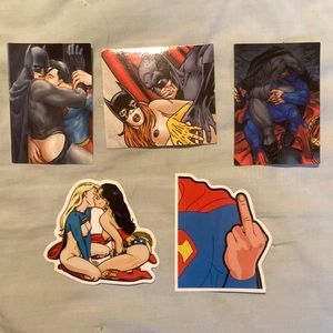 Sexy & Vulgar Superhero Sticker Pack